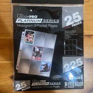 Ultra PRO - Platinum Series 9-Pocket Pages 25-Count Retail Pack Brand New $10